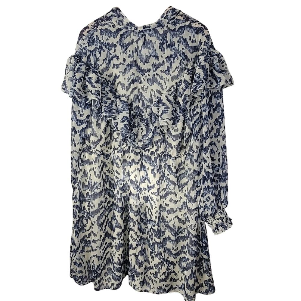 50% Off! For 3 Days! Eloquii- Puff Sleeve flare dress- blue in color- size 16 - Picture 5 of 9